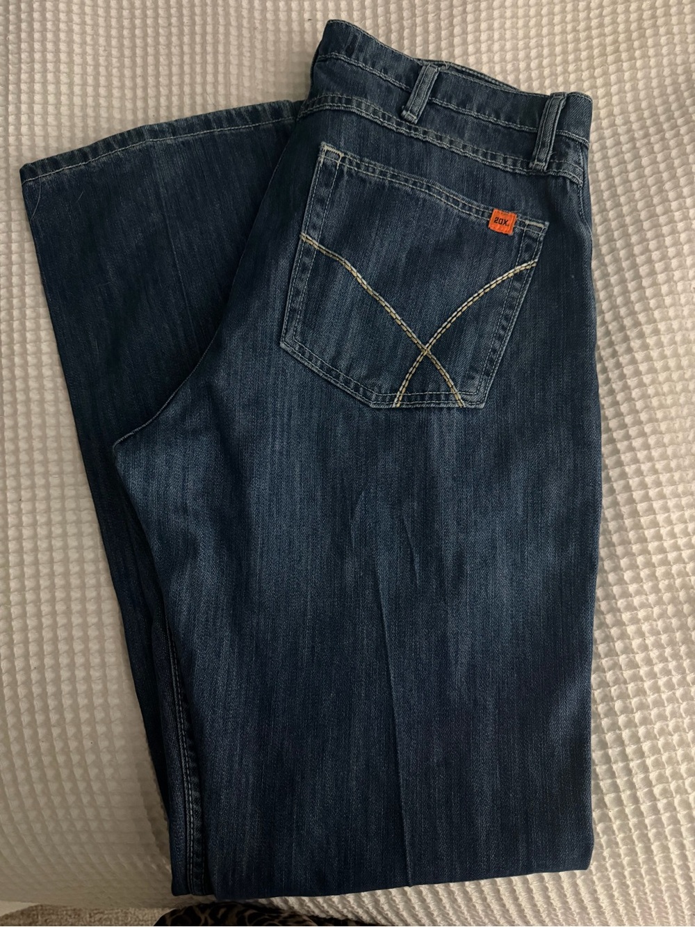 Wrangler Men’s Dark Blue Bootcut Jeans FR